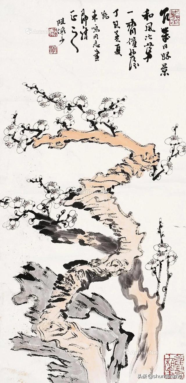 写意梅花100种画法，构图一百例，学完够用了