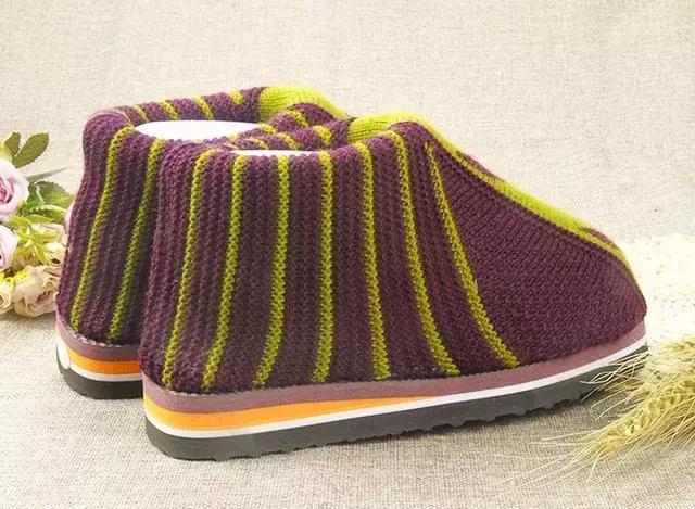 钩针毛线拖鞋编织教程图解，编织达人教大家编织手工棉鞋附简单图解