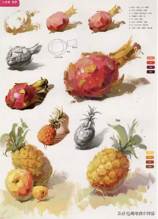 色彩中静物调色怎么调，色彩静物变调（教你理解快速掌握色彩静物）