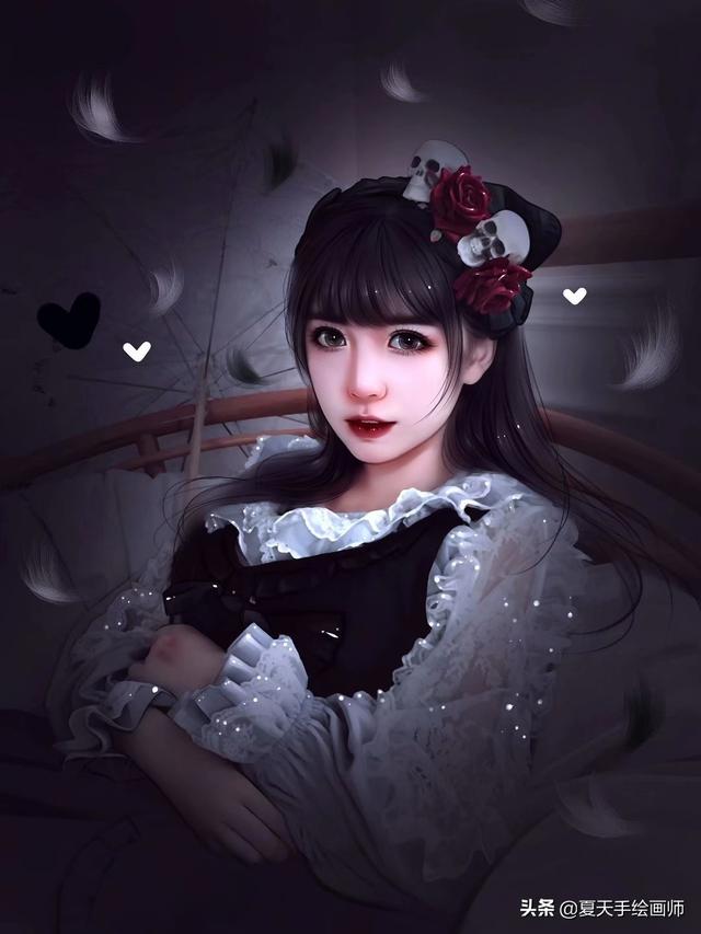 暗黑少女，微信头像，暗黑少女（暗黑系列微信女性头像）