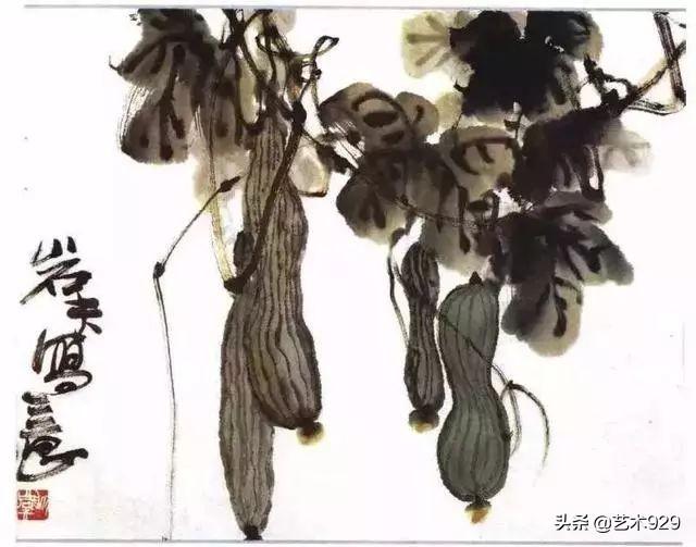 丝瓜喜欢阴还是阳，丝瓜苗喜阳还是阴（一教就会，国画丝瓜的写意画法）