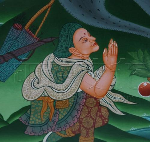 米拉日巴简介，米拉日巴图片大全（少年米拉日巴施用黑咒）