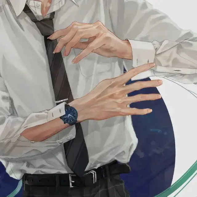 手控党福利/精致复古漫风人物局部插画欣赏，微信头像，手控党福利/精致复古漫风人物局部插画欣赏（漫画手控图片古风）