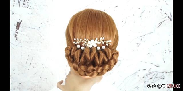 新娘盘头方法，新娘盘头图片大全（超简单新娘盘发）