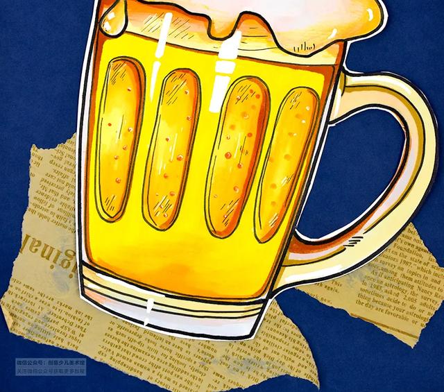 简笔画麦穗的画法,麦穗的简笔画法怎么画(色彩的创意表达《一杯啤酒) 简笔画麦穗的画法,麦穗的简笔画法怎么画(色彩的创意表达《一杯啤酒)