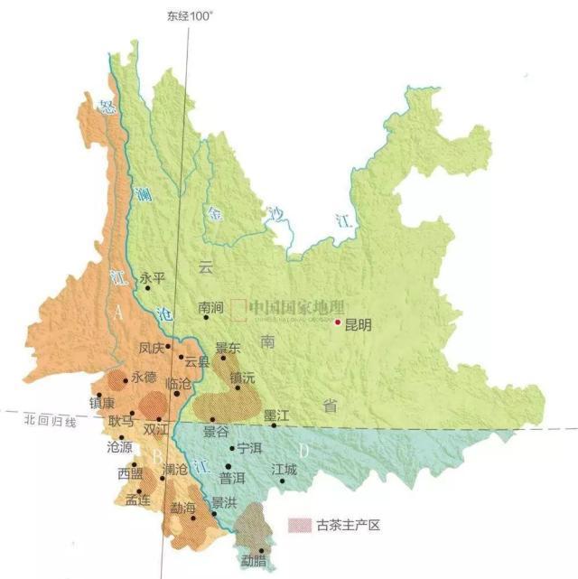 澜沧江流经地图，澜沧江流经云南地图（普洱茶的母亲河——澜沧江）