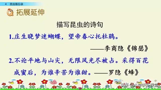 什么的硬翅，什么的硬翅？填四个字。（小学部编三年级语文下第4课《昆虫备忘录》图文+知识点+同步练习）