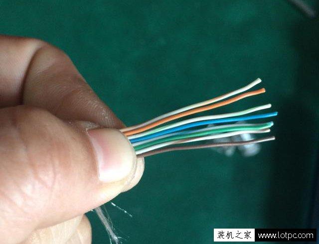 网线水晶头接线顺序图，网线水晶头接法顺序口诀（电脑网线水晶头接法图解教程）