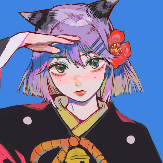 动漫头像/复古风微信，动漫头像/复古风（动漫风女生插画头像）