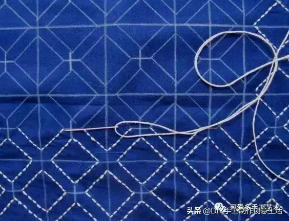 刺子绣入门针法教程，精致优雅的刺子绣