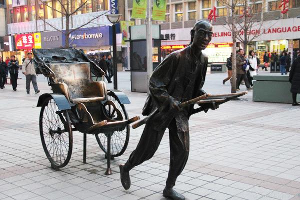 骆驼祥子黄包车简笔画，骆驼祥子拉车简笔画怎么画（漫话：黄包车）