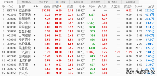 证金概念股，证金公司买入股票名单最新（证金持仓股大面积涨停）