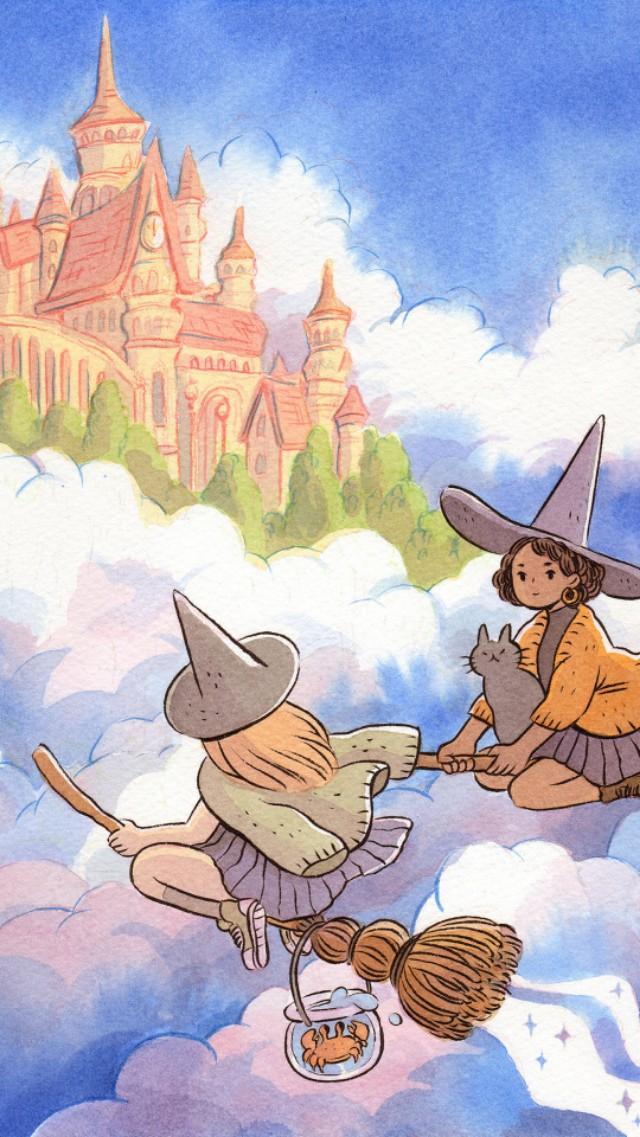 ins森系治愈系意境背景图，森系风格图片（森系 治愈 清新 手绘 插画）