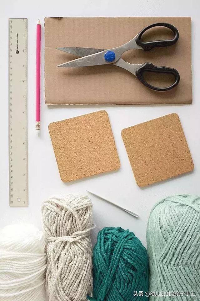 创意书签制作方法，阅读书签制作（毛线创意手工-杯垫、书签和挂饰）