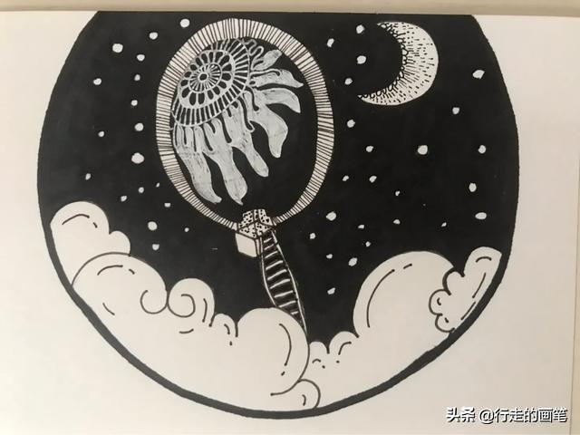 一张简单又漂亮的画，漂亮又简单的简笔画教程（简单又好看的线条画#一支笔画出你的世界）