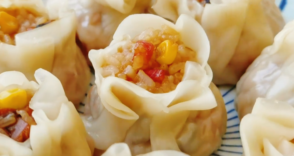 图片[8]-【香菇玉米烧麦】做法步骤图 加2元饺子皮 一口一个比肉还香-起舞食谱网