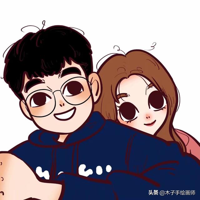 情侣头像动漫可爱，情侣动漫可爱头像微信（超可爱的情侣卡通漫画头像）