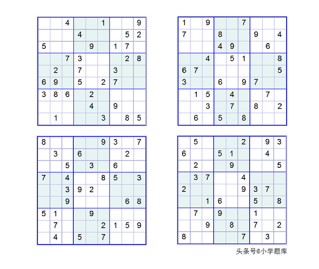 数独的入门解题方法，九宫数独练习和方法