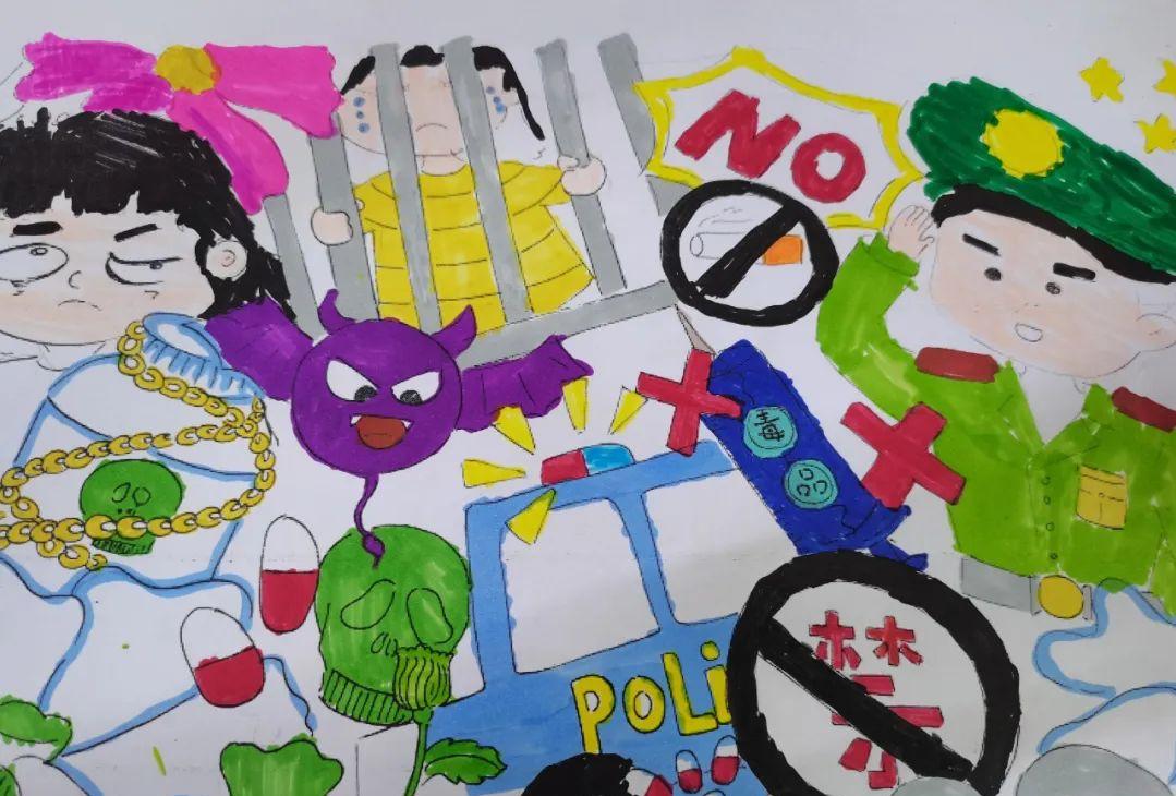 禁毒手抄报字少又简单，禁毒手抄报简单字少（远离毒品——南头三鑫学校二年级禁毒手抄报大赛）