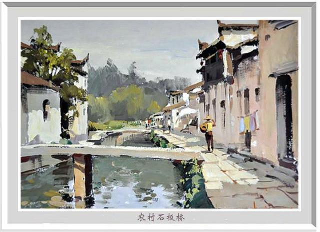 风景水粉画，风景水粉画山水（陆琦水粉风景写生作品）