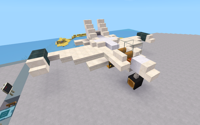 迷你世界造战斗机，迷你世界战斗机教程（海上最强\