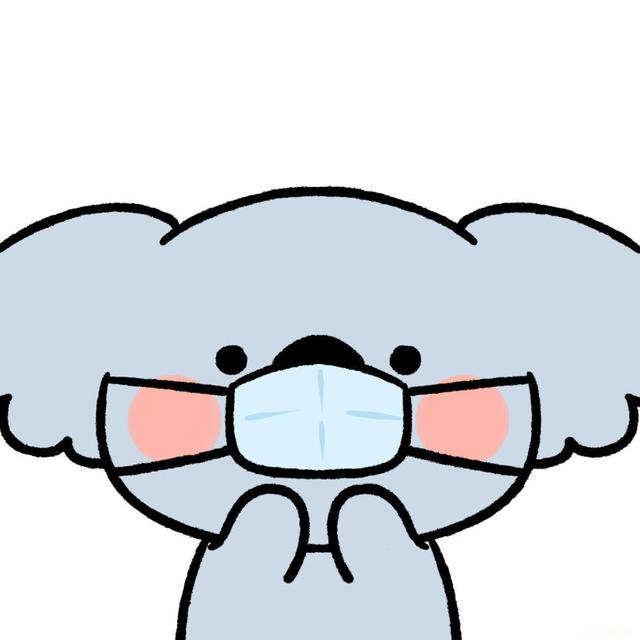 戴口罩的卡通图片，ㅤ|戴口罩卡通头像微信（戴口罩的小动物卡通头像）