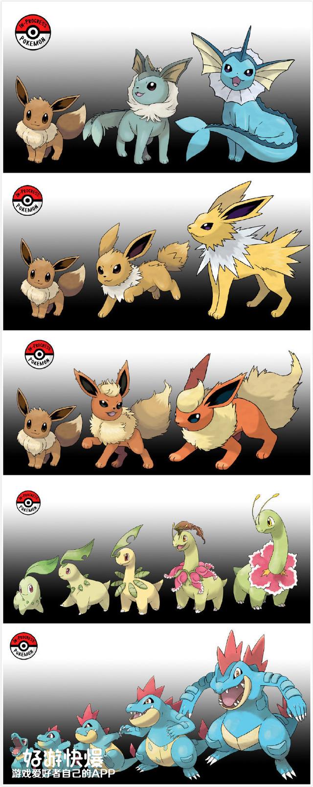 宝可梦超进化之路合集，神仙太太笔下的宝可梦成长图解