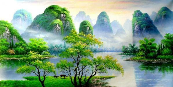 描写桂林山水的诗句,桂林山水景色描写(杜甫,韩愈诗说桂林山水)