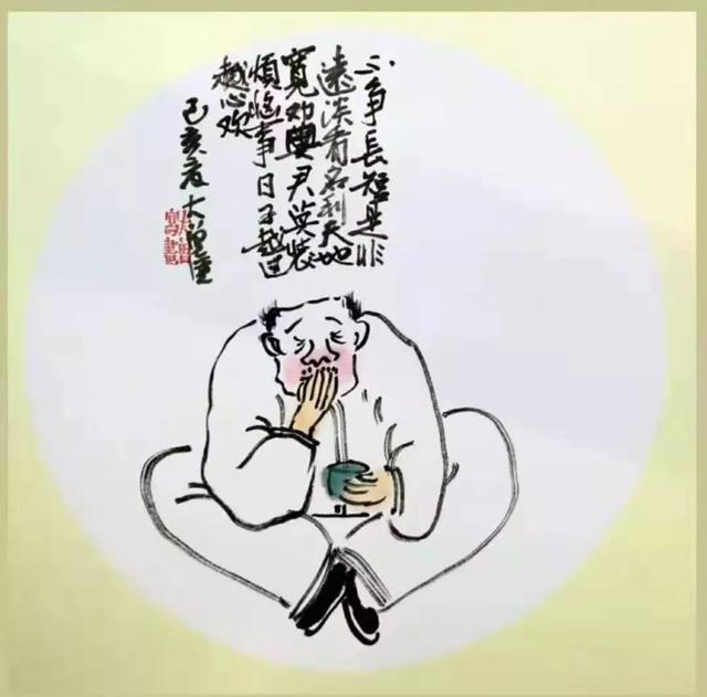 稚子弄冰诗配画，古诗配画简单1分钟搞定（打油诗配画，太有趣啦）