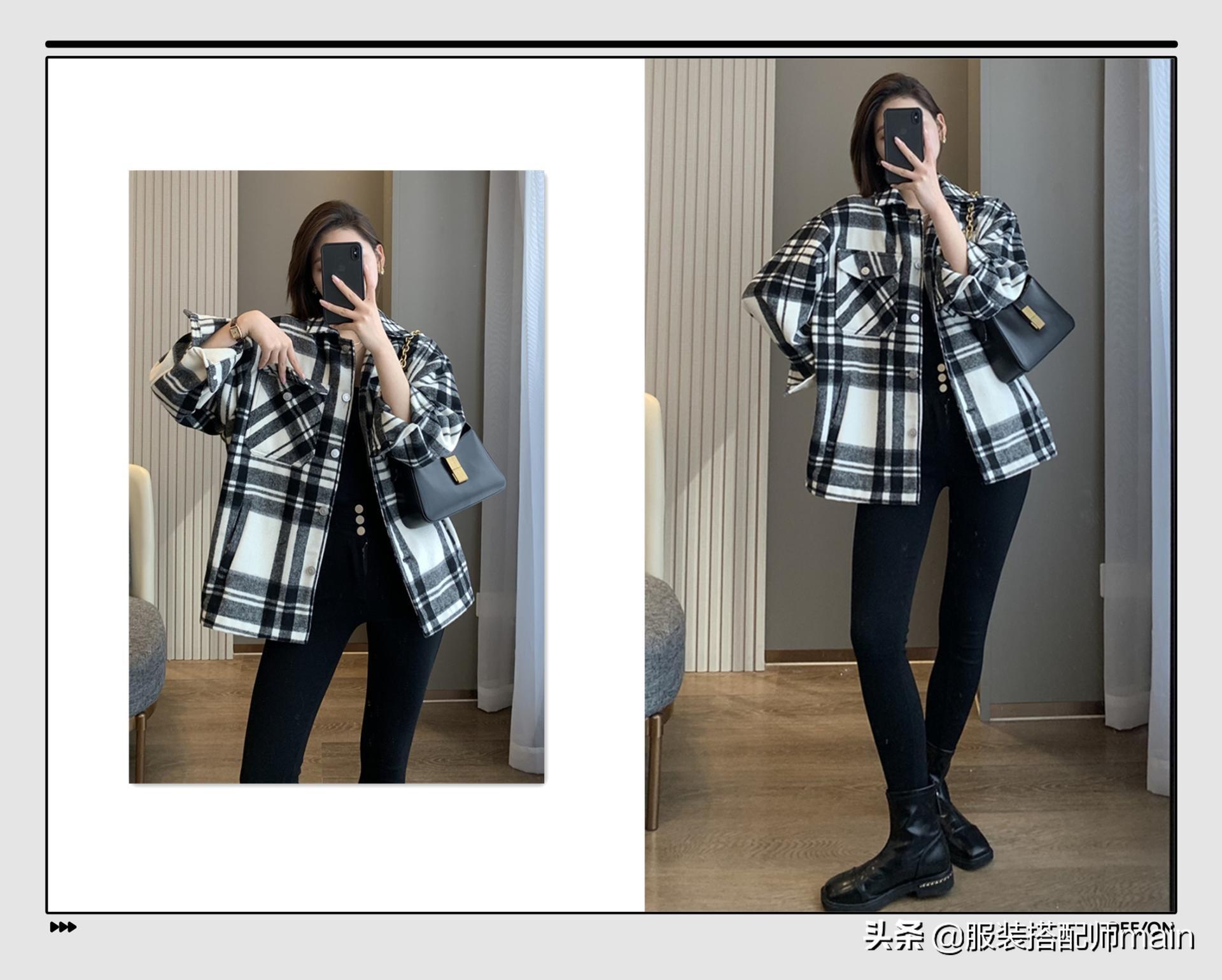 好看的格子衫搭配，格子衣服内搭什么颜色衣服好看