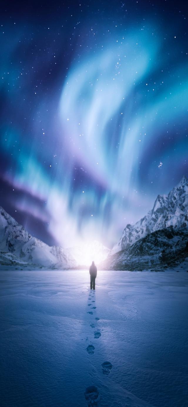 壁纸,极光,极光风景壁纸(壁纸丨抽象色彩图片)