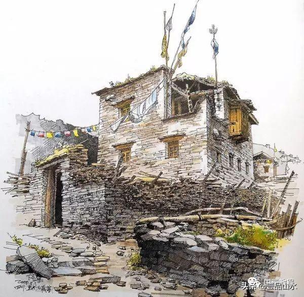 彩绘风景，彩绘风景图片简单 初学者（夏克梁的水彩手绘风景作品欣赏）