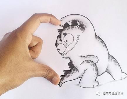 小恐龙怎么画，恐龙怎么画简单又好看（创意手绘丨他画出一只很有戏的小恐龙）