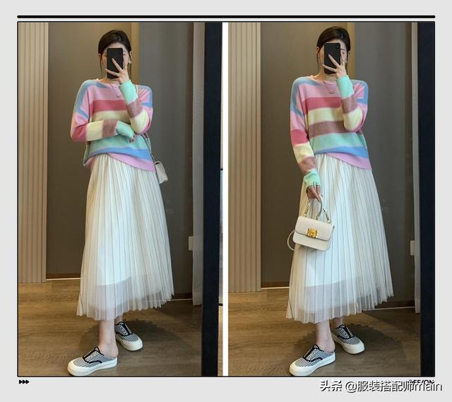 百褶裙的10种搭配方法，百褶裙怎么搭配（3种搭配轻松穿出优雅气质）