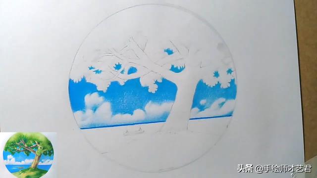 怎麼畫風景,畫畫圖片大全風景(展示彩鉛風景畫的繪畫步驟與方法)