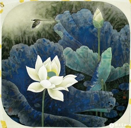 王天胜国画精品欣赏，现代工笔画院院长王天胜作品
