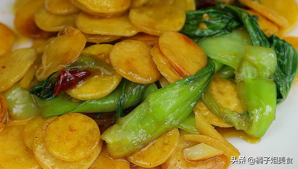 圖片[6]-【青菜炒豆餅】做法步驟圖 簡單易學 健康又美味！-起舞食譜網