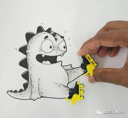 小恐龙怎么画，恐龙怎么画简单又好看（创意手绘丨他画出一只很有戏的小恐龙）