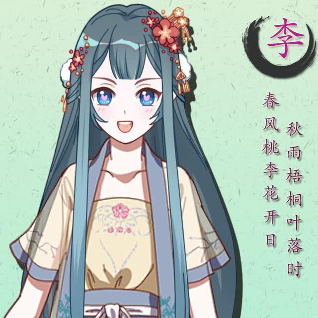 的姓氏,而万万没想到张姓的变成古风人物后居然是一个如此美貌的少女