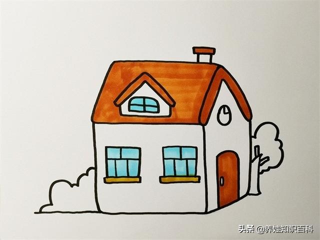 怎么画漂亮房子简笔画，画漂亮房子的简笔画（宝宝一看就能学会哦）