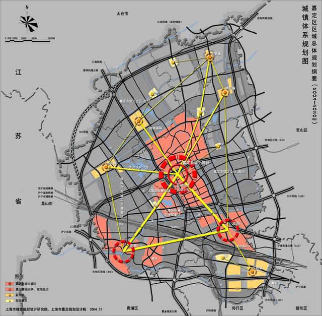 上海市嘉定区地图，上海市嘉定区2035总规的几张重要地图（上海市嘉定区老地图上面城区很小）
