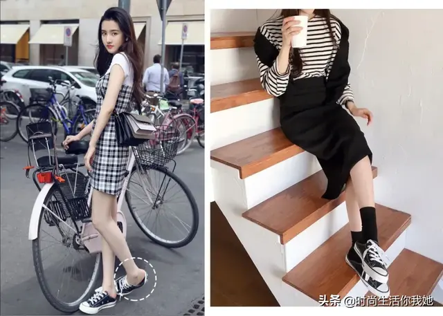 麻豆网官网萧萧麻豆网，2020春季最时尚穿搭“平底+裙”