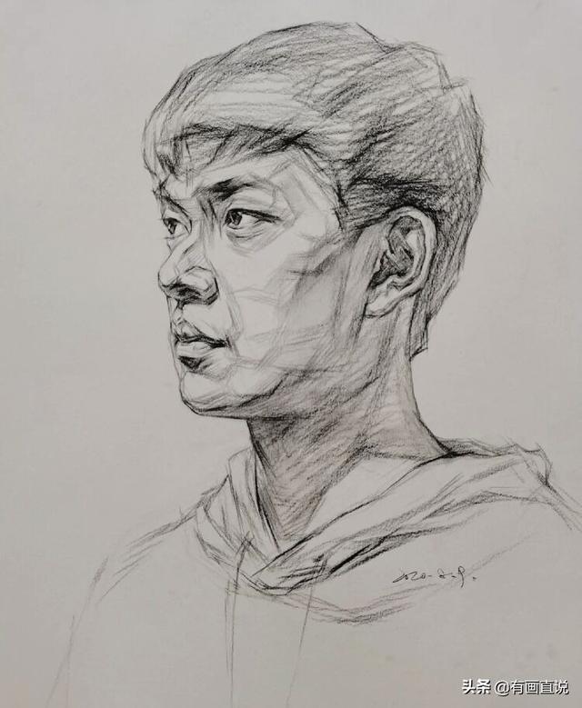 橡皮头，微信头像，橡皮头（分享结构素描高清临摹素材60张）