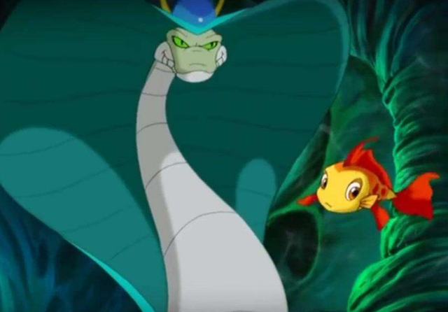 小鲤鱼历险记里面的真龙出现，泡泡最终的一句话