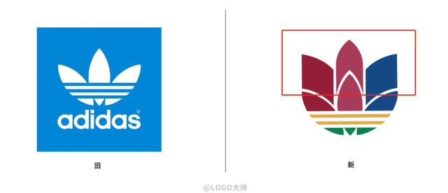 阿迪达斯标志图片，阿迪达斯旗下品牌有哪些logo（Adidas用了48年的三叶草LOGO）