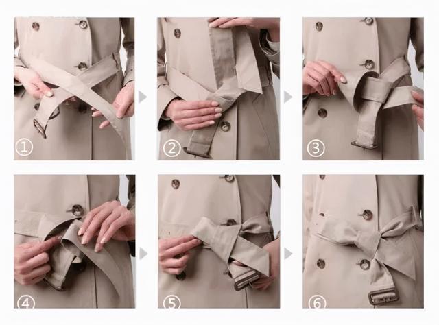 风衣打结方法图解，风衣背后腰带系法7种（穿好风衣，腰带绑法是关键）