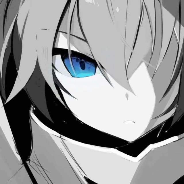 “网络男神”黑白动漫男头，微信头像，“网络男神”黑白动漫男头（“没点帅气刷不到的黑白动漫男头”）