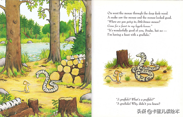 英文绘本小故事，英语绘本故事（Gruffalo》咕噜牛的故事）