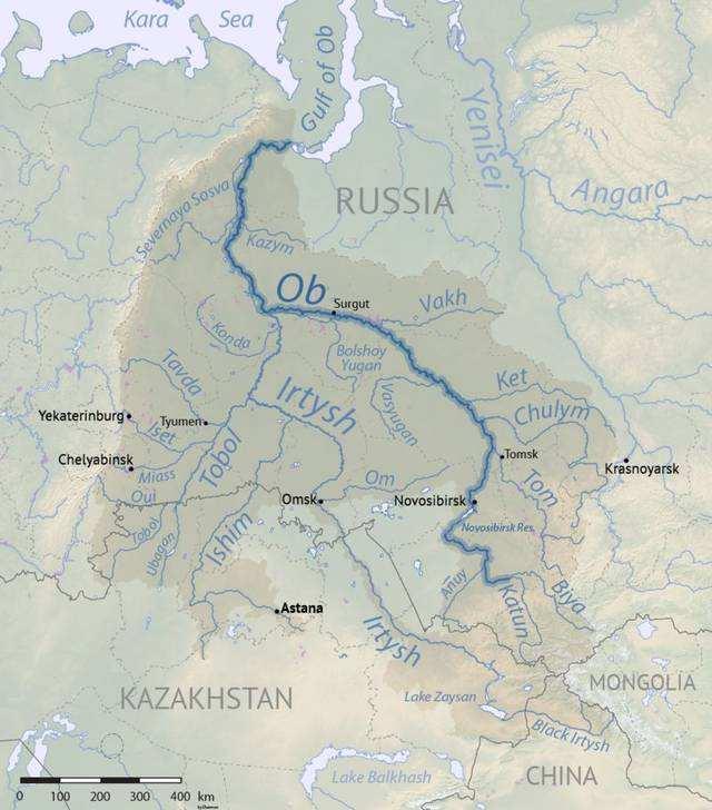 叶尼塞河是什么和什么的分界线，叶尼塞河的流向是什么（西伯利亚三大河流）