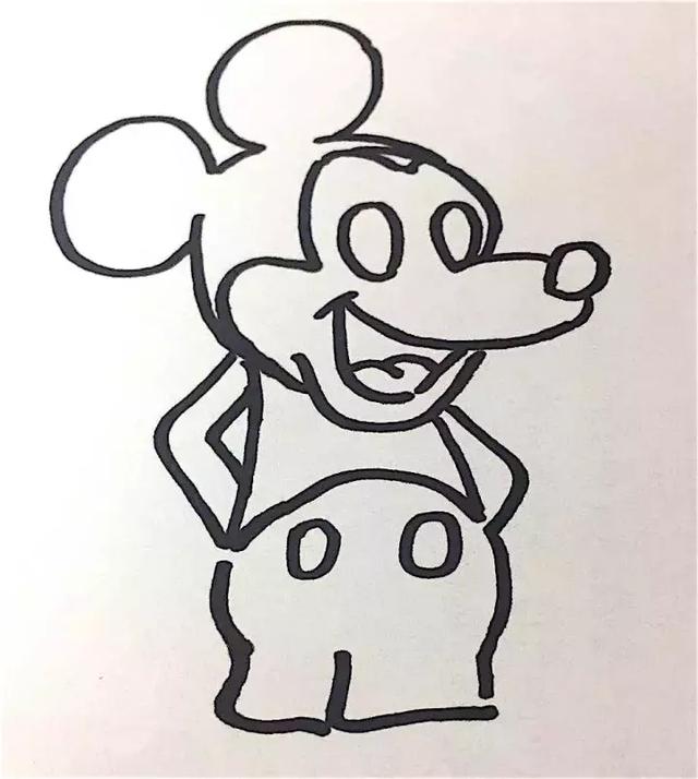 大耳朵图图简笔画，简笔画大耳朵图图简单画法（迪斯尼经典动画之米奇、米老鼠最简单的画法）